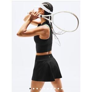 Athleta black mini skirt